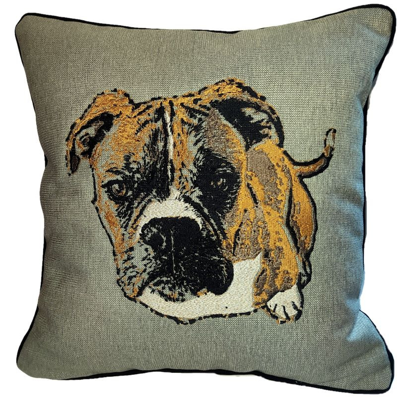 Poduszka 40x40 z haftem pupila ze zdjęcia