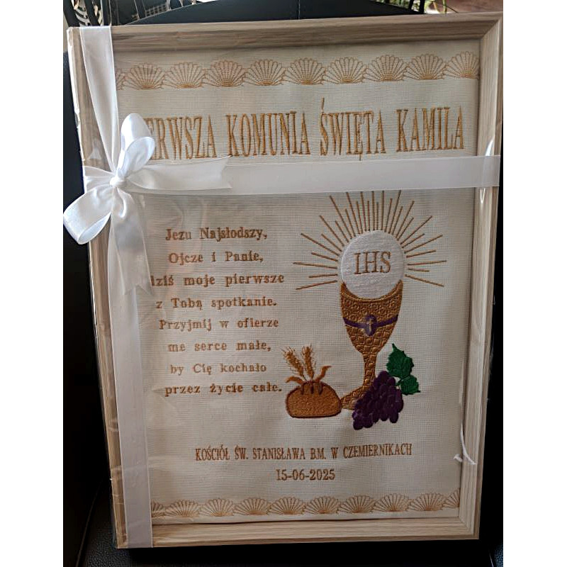 Pamiątka Komunii Św. obraz 40x30