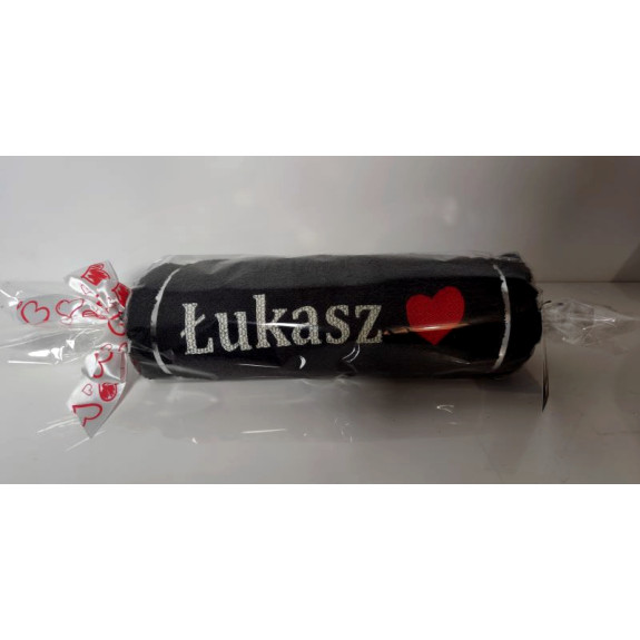 Ręcznik 70x140 z imieniem i serduszkiem