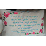 Poduszka 40x60 z życzeniami na każdą okazję