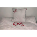 Zestaw dla dziewczynki z haftem poduszka + kołdra