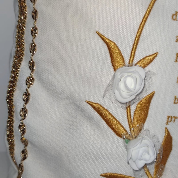 Pamiątka Komunii Świętej - poduszka 40x40 z haftem