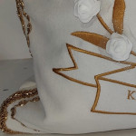 Pamiątka Komunii Świętej - poduszka 40x40 z haftem